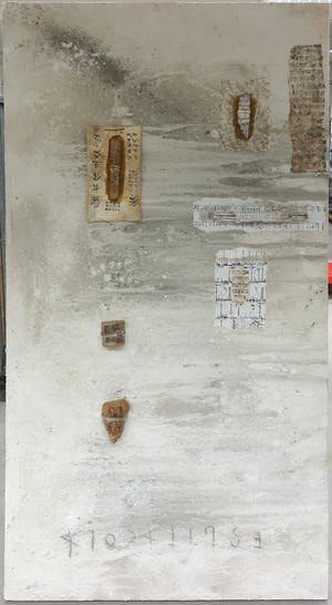 Chantal Borremans - Gemengde techniek op doek, 2-luik Morcellement (Zeer groot) kopen? Bied vanaf 1!