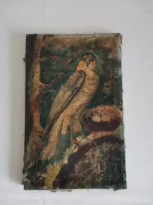 Niet of onleesbaar gesigneerd - Roofvogel bij het nest kopen? Bied vanaf 10!