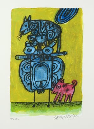 Corneille - Litho, Het oog van de zomer - Ingelijst + linnen map met boek! kopen? Bied vanaf 1!