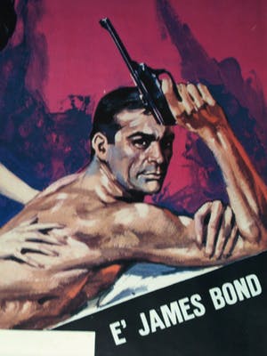 Curiosa - Italiaans filmaffiche : James Bond 007 , Thunderball , Sean Connery - 1965 kopen? Bied vanaf 1!