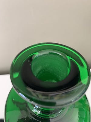 Jacob Eiler Bang - Prachtig mooie diepgroene design karaf door J.E. Bang kopen? Bied vanaf 65!