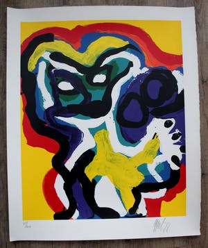 Karel Appel - Kleurenzeefdruk: Seven summer days - handgesigneerd uit 1977 kopen? Bied vanaf 1150!