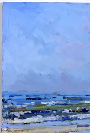 Arie-Kees van Noort - Zandvoort - Olie op paneel - Gesigneerd - 30x45 cm kopen? Bied vanaf 180!