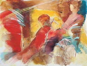 Marjan Nagtegaal - Aquarel, Zonder titel kopen? Bied vanaf 20!