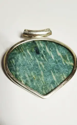 Nieuwe zilveren hanger met Amazoniet gevonden uit de King Solomon Mine kopen? Bied vanaf 75!