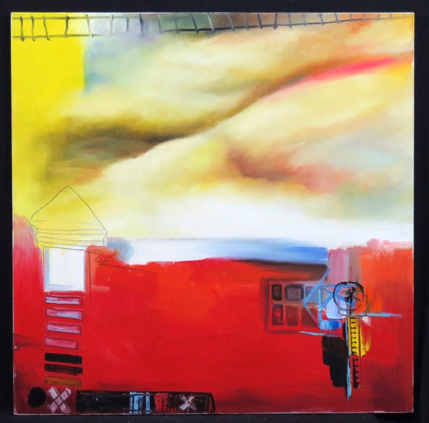 Han Teng - Acryl op doek, Zonder titel 046 Galerieprijs €800 verkocht voor € 59!