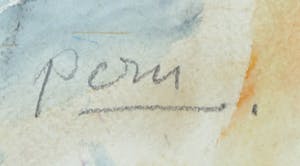 Pom Hoogstadt - Aquarel, Hommage aan Piet Heldoorn kopen? Bied vanaf 1!