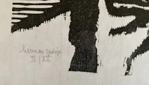 Herman Gordijn - “Zelfportret” houtsnede kopen? Bied vanaf 45!