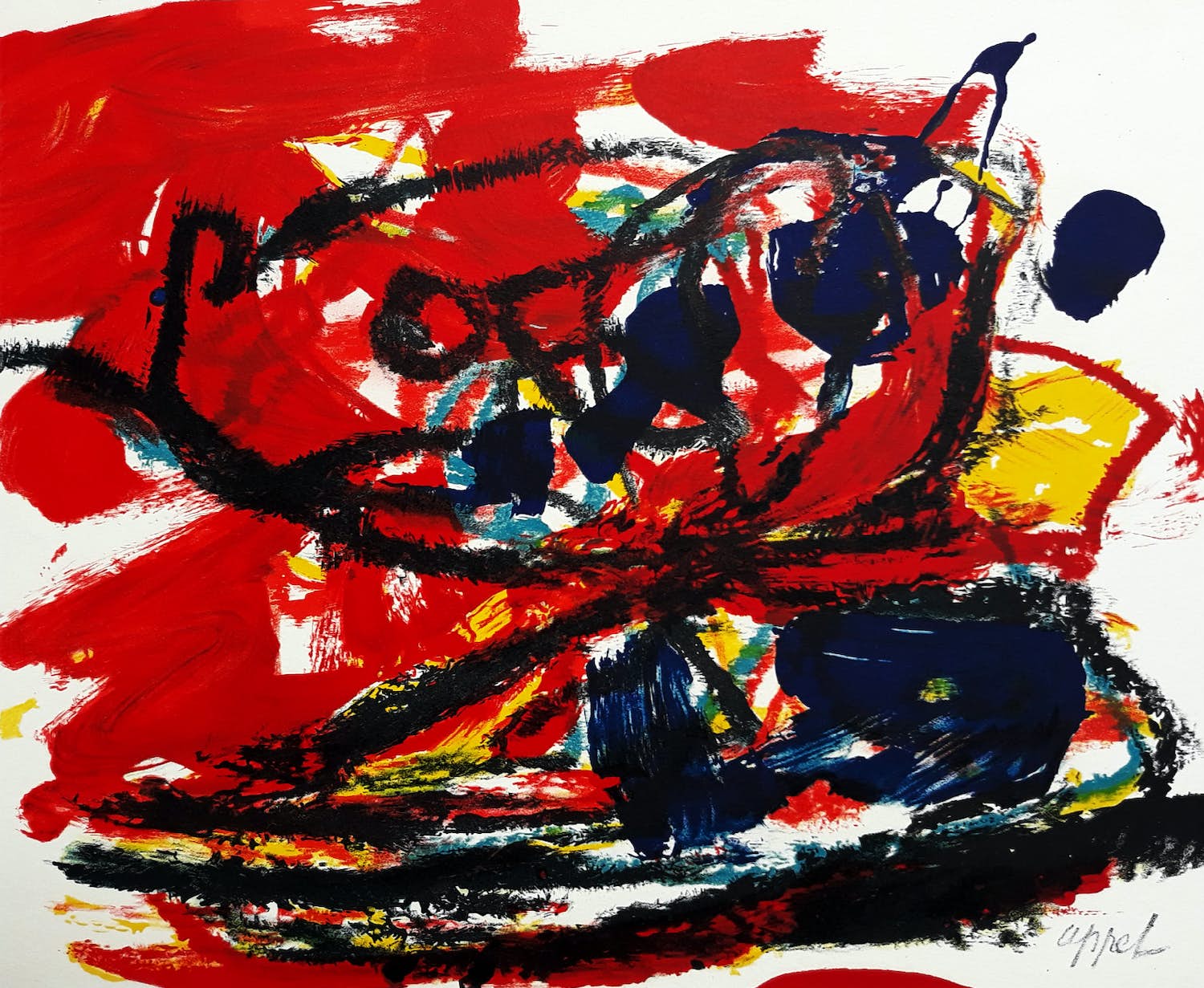 Karel Appel - Musique Barbare, volledige set (boek, LP, litho) kopen? Bied vanaf 1!