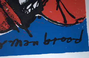 Herman Brood - klok, zeefdruk, bus, 2 boeken kopen? Bied vanaf 120!