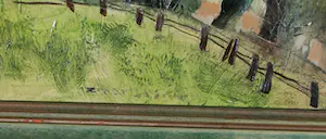 Niet of onleesbaar gesigneerd - Gemengde techniek op karton, Landschap Vroenhoven kopen? Bied vanaf 1!