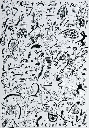 Henk Visch - Zeefdruk, Zonder titel kopen? Bied vanaf 35!