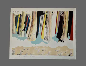 Hannes Postma - Groot kleuren litho - code? het vroedmeester effect ...- gelmt. oplage (75) kopen? Bied vanaf 49!