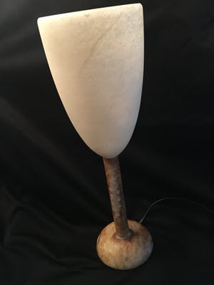 A. Pegasan - Prachtige zware alabast lamp kopen? Bied vanaf 50!