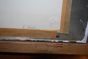 Otto Eerelman - aquarel - wagen met twee paarden - fraai ingelijst kopen? Bied vanaf 300!