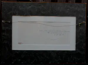 Eugène Brands - Ingelijste gouache: Witte schaal met bloemen - 1979 kopen? Bied vanaf 1195!