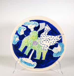 Michel van Overbeeke - Aardewerk, Schaal verkocht voor € 1!