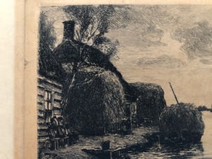 Oskar Paul Matthes - Hollands polderlandschap vermoedelijk bij Zaandam kopen? Bied vanaf 30!