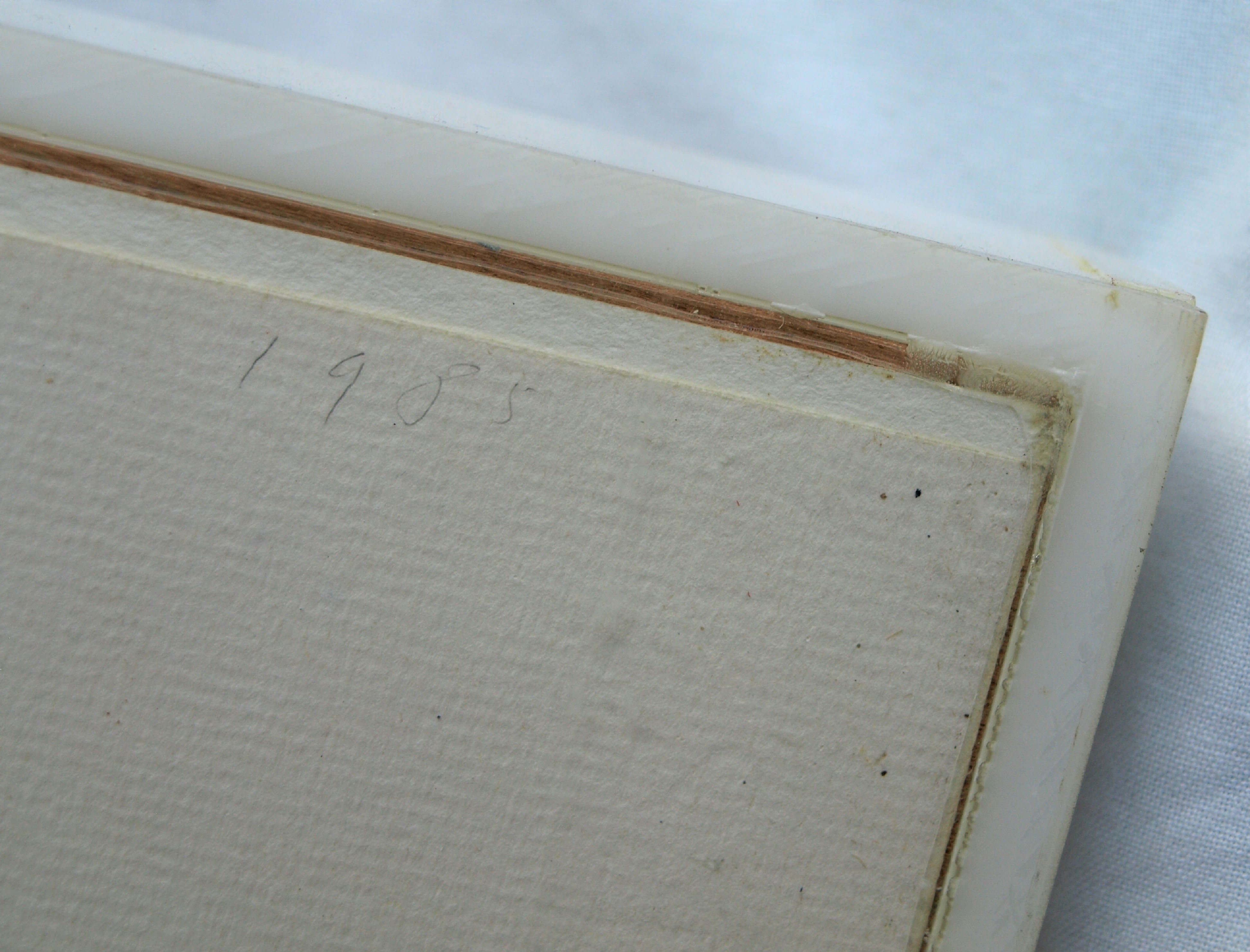 Niet of onleesbaar gesigneerd - Pastel , Abstracte compositie – 72 x 102 cm - 1985  kopen? Bied vanaf 1!