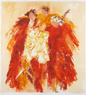 Wil Willemsen - Zeefdruk, The Family - Ingelijst kopen? Bied vanaf 60!