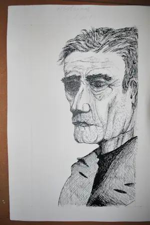 Pierre Daems - Begijnhof St.Truiden (Werelderfgoed) - verso een karikatuur! kopen? Bied vanaf 50!