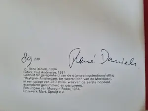 René Daniëls - Rene Daniels , Marlene Dumas , ea (9x) gesigneerd - Reykjavik-Amsterdam kopen? Bied vanaf 325!