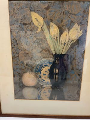 Louis Rempt - Stilleven met tulpen kopen? Bied vanaf 10!