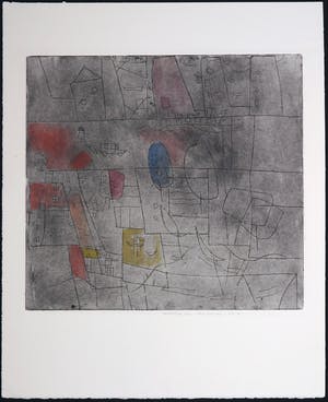 Henk Tichelaar - Droge naald op papier, Landschap 1994 kopen? Bied vanaf 1!