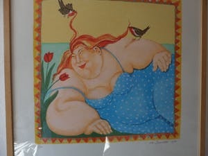 Ada Breedveld - Zeefdruk, Titel, "Come to my ears". kopen? Bied vanaf 70!