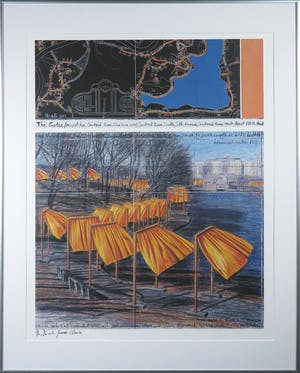 Christo - Handgesigneerd exemplaar The Gates - Ingelijst (Groot) kopen? Bied vanaf 1!
