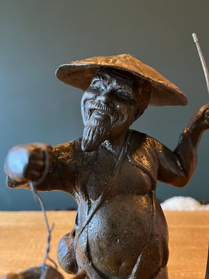 Niet of onleesbaar gesigneerd - Bronzen beeld waarschijnlijk uit meiji periode kopen? Bied vanaf 1!