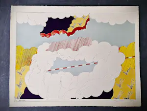 Hannes Postma - Grote kleuren Ets -1964 - Land-Escape - bep. oplage (75) - potloodgesigneerd kopen? Bied vanaf 49!