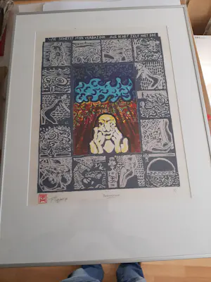 Frank Hulscher - Litho, Brainstorm. kopen? Bied vanaf 40!