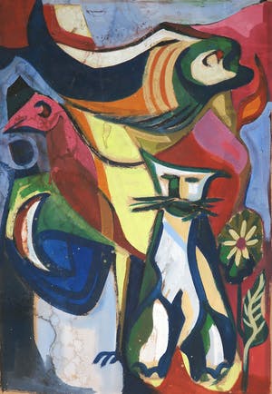 Joe Wols - Gouache op papier, Abstract kopen? Bied vanaf 1!