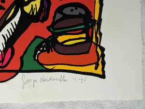 George Heidweiller - Zeefdruk op geschept papier , Twisted Reminder – 1996 - 'Pop-Art' kopen? Bied vanaf 40!