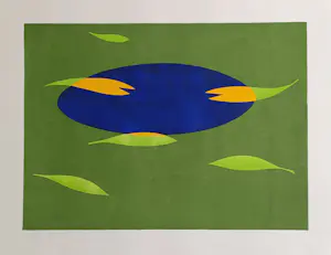 Judith Stolker - Vijver - gesigneerde sjabloondruk kopen? Bied vanaf 59!