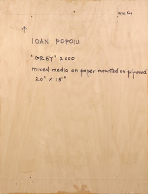 Ioan Popoiu - Gemengde techniek op papier op hout, Grey kopen? Bied vanaf 1!