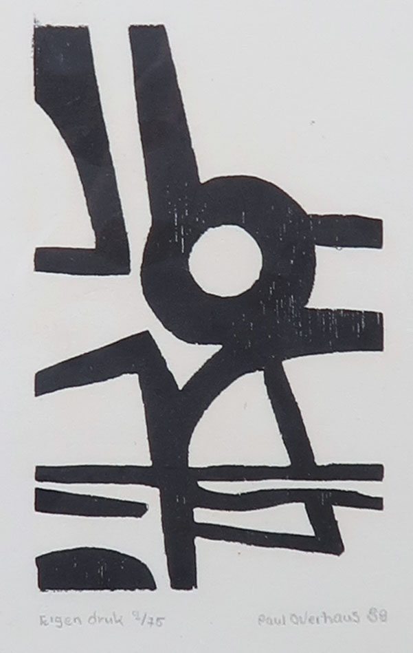 Paul Overhaus - Houtsnede, Zon - Ingelijst kopen? Bied vanaf 20!