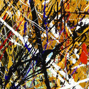 Jean-Jacques Marie - Création abstraite colorée avec projections A169 kopen? Bied vanaf 620!