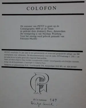 Dirkje Kuik - 2 Litho's: Veduta en Venetië + boekje Petit 3 - 1979 kopen? Bied vanaf 125!