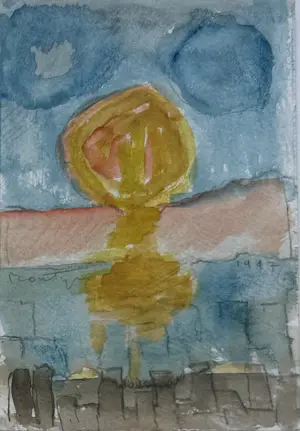 AcheterJan Montyn - gemengde techniek op papier | 'Zonder titel' | 1997 (LUXE INGELIJST)? Enchérissez de 300!