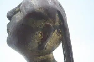 Niet of onleesbaar gesigneerd - Prachtige Zeldzame Oude Vergulde Houten Monnink (20e eeuw) (1) - Hout Verf Glas kopen? Bied vanaf 1!