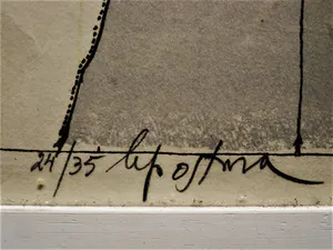 Hannes Postma - GROTE handgekleurde ETS - kleine oplage (35) - Lay out for Pandora - gesigneerd kopen? Bied vanaf 32!