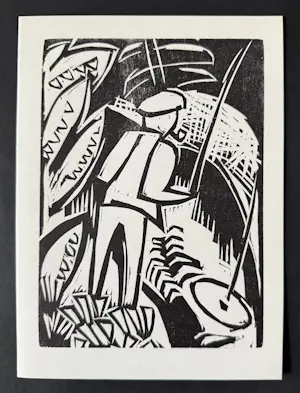 Karl Schmidt-Rottluff - Der Angler. Original-Holzschnitt Werkverzeichnis Rathenau 4 kopen? Bied vanaf 130!