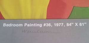 Tom Wesselmann - Gesigneerde Exhibition Poster - Bedroom Painting #36 kopen? Bied vanaf 75!