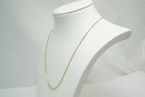 76 - Fijn & elegant 14Krt  geel gouden collier met geschakelde staafjes kopen? Bied vanaf 360!