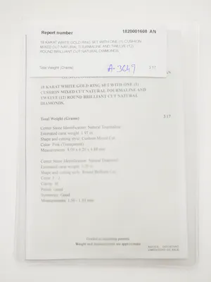 2.17ct Tourmaline and Diamond Ring kopen? Bied vanaf 350!