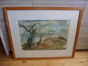 Christina Sicking - Aquarel. Landschap met bomen. kopen? Bied vanaf 35!