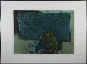 AcheterRu van Rossem - Grote ets / aquatint, De maskermaakster - Ingelijst? Enchérissez de 100!
