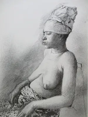 Aat Veldhoen - Afrikaanse vrouw - Rotaprint kopen? Bied vanaf 38!